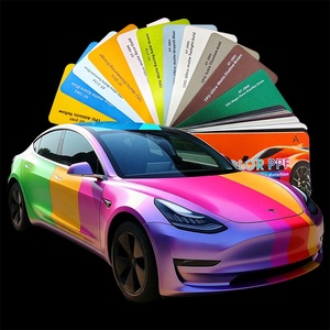 10 Jahre Garantie 1,52*3M 568 Farben TPU Farb-PPF-Folie Satin Matt Chrom Orange Gelb Farbwechselfolie Vinyl Auto-Folierung - Product Image 1
