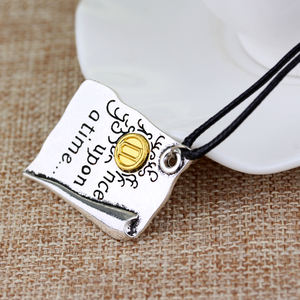 Collar con Colgante en Forma de Libro de Aleación con Cadena de Caja de Moda, Estilo Once Upon a Time, para Mujeres y Hombres, Joyería de Películas - Product Image 5