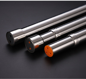 Stainless Steel Detachable Foldable Telescopic Rod Single Hanging Clothes <b>Wardrobe</b> Support Accessory Bathroom Living Room - Product Image 1