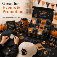Coffret Cadeau Personnalisé de Patchs Chapeau d'Halloween – Ensemble de Badges Brodés pour Boutiques, Cadeaux d'Événements, Fournisseur en Gros OEM ODM