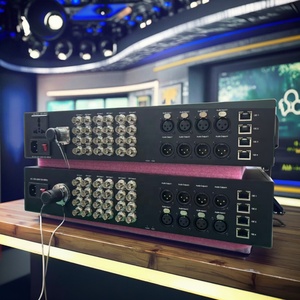 Yunvo phát sóng lớp 8CH/12ch 12 gam SDI sợi chuyển đổi âm thanh/Cổng Ethernet <span class=keywords><strong>BNC</strong></span>/LC kết nối 100m cho viễn thông/trung tâm dữ liệu sử dụng - Product Image 1