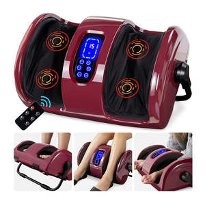 New 5-in-1 <b>Shiatsu</b> <b>Foot</b> Calf <b>Massager</b> Remote Control Touch Panel ABS Material 220V/110V Reflexology Heating Therapy Pain - Product Image 2