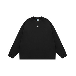 T-shirt à manches longues imprimé réfléchissant à séchage rapide, nouvelle collection Printemps/Été 2026, tendance, coupe ample, couleur unie - Product Image 2