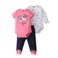 Ensemble 3 pièces barboteuse, veste et pantalon pour bébés garçons, vente en gros