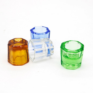 Vaso mezclador octogonal dental de vidrio colorido, esterilizable por calor, para uso dental - Product Image 2