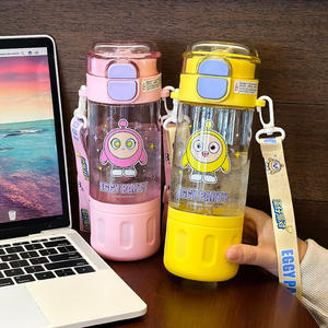 Bouteille d'eau de dessin animé Eggy Party 500 ml avec sangle pour enfants, étudiants, usage scolaire - Product Image 3
