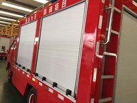 Porte de camion électrique à ouverture verticale en alliage d'aluminium sur mesure, grande quantité, pour boîte à outils anti-incendie de voiture