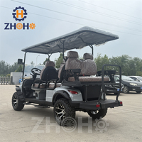 Les meilleurs chariots de golf à essence 6 places sont équipés d'écrans tactiles LCD et de haut-parleurs