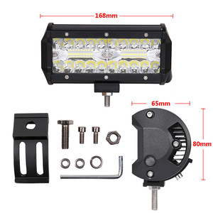 Lampe de travail LED tout-terrain 9,2 pouces 180W 60 LED pour toit de véhicule, pare-chocs, projecteur DC 10-30V - Product Image 5
