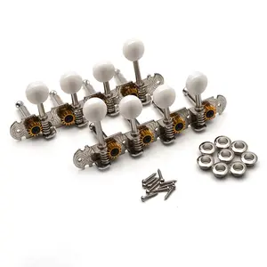 Conjunto de 1L1R Bandolim cabeças de máquina Tuners Tuning Keys Pegs para Mandolim Instrumento Chrome