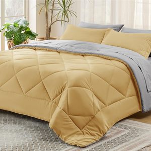 Juego de edredón de 7 piezas de lujo tamaño King Queen, ropa de cama estampada con sábana plana rellena de poliéster, Sábana bajera, fundas de almohada - Product Image 3