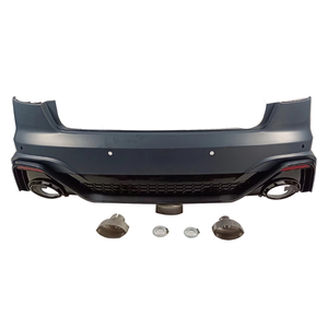 Kit carrosserie PNB de conception nouvelle, pare-chocs arrière avec diffuseur pour Audi A4 B9.5, mise à niveau vers le type RS4 2020-2024, à visser - Product Image 1