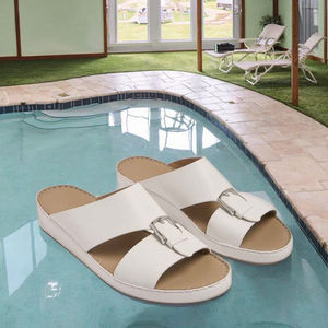 SHIKOL chaussures arabes traditionnelles italiennes premium en <span class=keywords><strong>cuir</strong></span> de veau naturel du golfe hommes pantoufles de <span class=keywords><strong>luxe</strong></span> Ramadan dubaï sandales pour hommes - Product Image 5