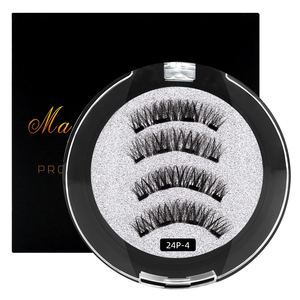 Cils magnétiques Fox Eye les plus vendus, aimants naturels, faux cils magnétiques 3D sans colle avec clip magnétique pour cils - Product Image 1