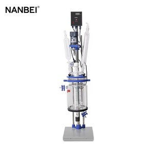 Reactor de vidrio de laboratorio pequeño de 1-5L para uso en investigación de aplicaciones químicas - Product Image 1