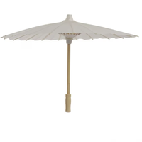 Nouvel Arrivage 2026 – Parapluie en Papier Moderne Qiuhe Personnalisable avec Logo, Accessoire de Danse Artisanat en Bambou DIY, Parasol Blanc pour Mariage et Fêtes – Vente Chaude