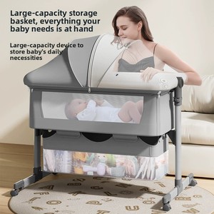 <span class=keywords><strong>Cuna</strong></span> 3 en 1 para Bebé 2026 con Mosquitera, Malla Transpirable y Ruedas - Diseño Luna y Estrellas, <span class=keywords><strong>Cuna</strong></span> Convertible - Product Image 1