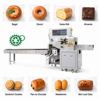 Machine d'emballage en acier inoxydable pour Ensaimada, Semla, Brioche, Puff Puff, type Pillow Pack, pour Restaurants