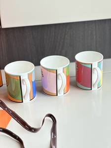 Nouvel ensemble de 3 tasses en porcelaine à motif de cheval nord-européen - Product Image 5