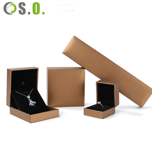 Boîte à bijoux en papier imitation cuir de haute qualité, vente en gros, pour mariage, cadeau personnalisé - Product Image 2
