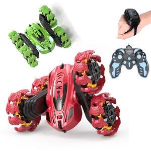 4wd Double face bras oscillant RC cascadeur voiture avec roue d'expansion 360 Rotation télécommande camion jouets enfants radiocommande voiture jouet