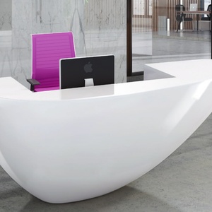Modern Design Luxury Office Reception Desk Commercial Reception Counter Front Desk for Beauty Salon - Product Image 3