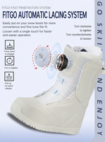 Nouvelles Bottes de Ski Unisexe en Tissu SBR Épaissi pour Sports d'Hiver Extérieurs, Imperméables, Chaudes, Stables et Antidérapantes