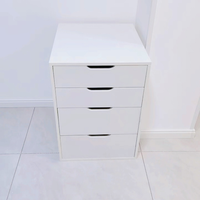 Commode simple en bois massif sous le bureau, armoire à tiroirs, armoire de rangement