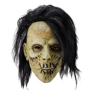 Baige 2024 Halloween Horror cara completa horrible mujer aterradora con pelo largo látex máscara <span class=keywords><strong>de</strong></span> Halloween - Product Image 4