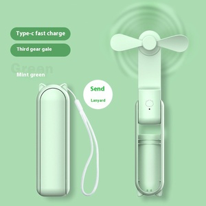 Dispositivo di Ventilazione Portatile Pieghevole per Casa Intelligente, Ricaricabile USB, Tre Velocità Regolabili, Ideale per Viaggi, Gite e Studenti - Product Image 2