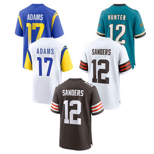 Nuove Maglie da Football Americano 2025 all'Ingrosso, Economiche e Cucite: 12 Hunter, 12 Sanders, 2 Jeanty, 4 Metcalf, 1 Ward, 7 Fields - Product Image 5