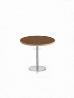 Table de bistrot rectangulaire moderne avec base en métal chromé, table de restauration pour café, bistrot, hôtel