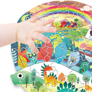 Nuevo Rompecabezas para Bebés 2026, Juguete Educativo con Formas de Animales del Mundo de los Dinosaurios, Bloques de Dibujos Animados, Rompecabezas, Juego de Aprendizaje, Regalo - Product Image 3