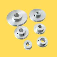 Polea Redonda Tipo 8 R4U de Aleación de Aluminio con Ranura Única para Transmisión, Procesamiento Personalizado OEM, 50 mm de Diámetro Exterior, 10 mm de Ancho