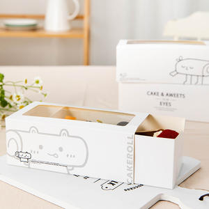 شطيرة التعبئة سميكة البيض نخب درج الورق الإفطار المتاح درج عبوة تعبئة - Product Image 4