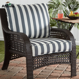 Tùy chỉnh màu xám sọc dày thay thế ghế <span class=keywords><strong>sofa</strong></span> ngoài trời vật liệu không thấm nước đệm - Product Image 6