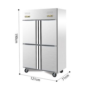 Congelador multipuerta de acero inoxidable de doble temperatura Premium, diseño antioxidante con tecnología Pro Freshness para almacenamiento prolongado de carne - Product Image 5