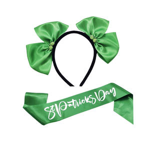थोक स्टेस पैरिक डे पार्टी आपूर्ति सेंट पैरिक डे सैश और हेडबैंड - Product Image 2