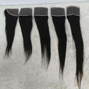 Letsfly Hair Extensiones de Cabello con Cierre de Encaje HD 4x4, 5x5 y 6x6, Cabello Humano de 16-24 Pulgadas, Color Natural, 10 Piezas, Venta al por Mayor de Fábrica - Product Image 6