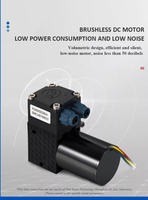 Pompa diafragma Mini daya rendah 24V DC anti-korosi pompa air mikro tanpa sikat pompa tanpa minyak cairan untuk percobaan sains