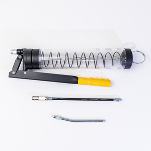 Pistolet à graisse pneumatique en alliage d'aluminium transparent robuste de 600 cc à tige unique pour équipement industriel KB-025 - Product Image 3