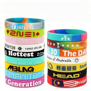 Créez vos propres bracelets avec message ou logo, bracelets en silicone personnalisés et bracelets en caoutchouc personnalisés - Product Image 4
