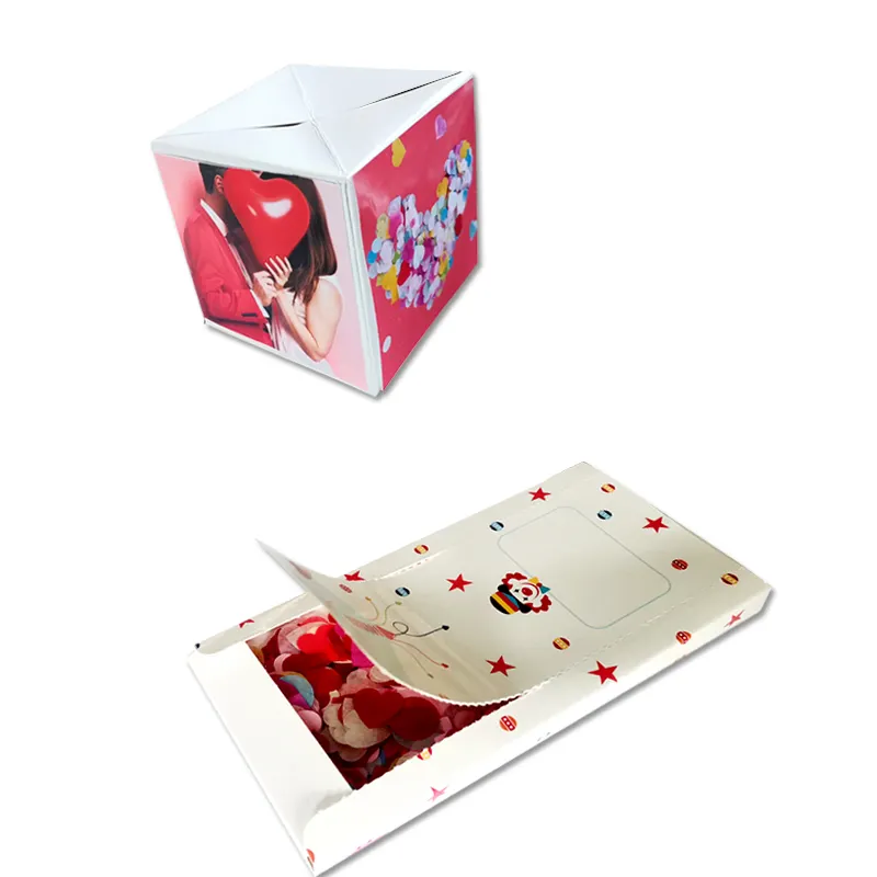 Wholesale DIY Birthday Christmas Valentine Gifts Novel Creative Surprise Bounce Envelope Gift Box