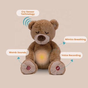 Jouets en peluche en coton <span class=keywords><strong>pour</strong></span> enfants Konig avec enregistrement vocal <span class=keywords><strong>pour</strong></span> le sommeil du bébé, jouets en peluche personnalisables <span class=keywords><strong>pour</strong></span> enfants, vente en gros - Product Image 2