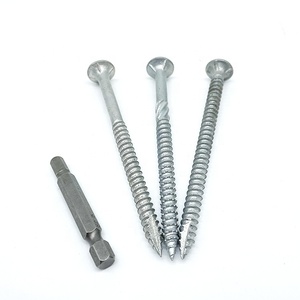 बगल बेटन 14g x 100 मिमी गैल्वेनाइज्ड बाहरी स्क्रू हेक्स सॉकेट 4 निब्स nurling प्रकार 17 डेक बैटन स्क्रू स्क्रू - Product Image 6