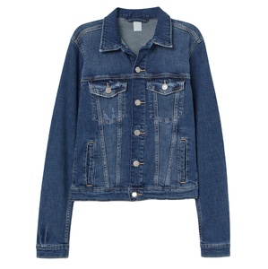 Chaqueta Vaquera Ajustada de Mujer con Detalles de Crochet y Borreguito, Logotipo Personalizado, Forro Sintético Impermeable, Diseño Profesional, Decoración con Botones - Product Image 1