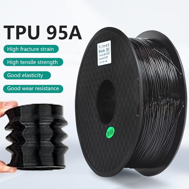 ZTKE 3D Printer Filament 1.75mm/2.85mm/3mm 1kg/3kg/5kg High Quality Smooth Printed PLA/PETG/ABS/TPU/SILK PLA 3D Filament