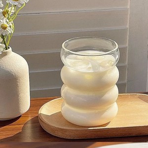 Tazza in Vetro a Spirale Caterpillar, Ecologica, Resistente alle Alte Temperature, Senza Manici e Coperchio, Stile Cinese per Tè al Latte, Caffè, <span class=keywords><strong>Acqua</strong></span> - Product Image 1