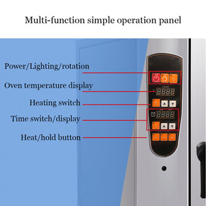 Four électrique industriel <span class=keywords><strong>de</strong></span> grande capacité 220V rotatif intelligent multifonction pour rôtir l'oie et l'état du poulet nouveau - Product Image 5