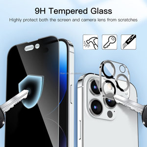 2 Pack 9H 28&deg; Premium Quality Privacy Tempered Glass <strong>Camera</strong> Lens Screen <strong>Protector</strong> for <strong>Iphone</strong> 12 13 11 15 16 17 Air Plus Pro Max - Product Image 5